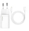 Baseus TZCCSUP-B02 - Reislader 20W met USB-C naar Apple Lightning Kabel 1m - Wit