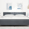 vidaXL - Hoofdbord - met - Diamant - Blokken - Design - - - Donkergrijs - - - 180 - cm - - - Fluweel