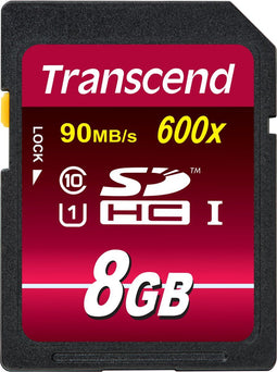 Transcend 8GB SDHC UHS-I 600x - Geheugenkaart - Class 10 - (128GB)