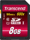Transcend 8GB SDHC UHS-I 600x - Geheugenkaart - Class 10 - (128GB)