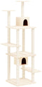 vidaXL - Kattenmeubel - met - sisal - krabpalen - 176 - cm - donkergrijs