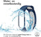 iMoshion Bandje Geschikt voor Xiaomi Mi Band 3 / 4 - iMoshion Siliconen sport band met inkliksysteem ronde drukknoop - Blauw