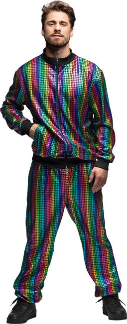 Boland - Trainingspak Regenboog dude (XXL) - Volwassenen - -