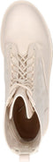 Guess Razieli - Biker boots - Vetersluiting met logo G print - Creme