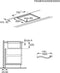 AEG CCE84543CB - Inductiekookplaat met afzuiging - 80 cm - 4 kookzones