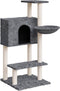 vidaXL - Kattenmeubel - met - sisal - krabpalen - 108,5 - cm - donkergrijs