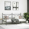 vidaXL - Slaapbank - zonder - matras - 100x190 - cm - staal - zwart
