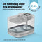 Jake and Jacky Drinkfontein RVS Draadloos - Sensorfunctie - Fluisterstil - 2,5L - Wit
