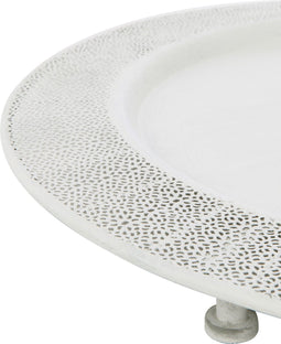 J-Line plateau Antiek - dienblad - metaal - wit