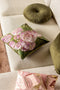 Dutch Decor DIANTHE - Sierkussen 45x45 cm - Orchide Ice - paars en groen - Inclusief binnenkussen