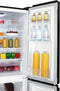 HANSEATIC HCDB18080DWDBI - Multi Door koel-vriescombinatie - 419 Liter - Zwart