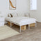 vidaXL - Bedframe - metaal - wit - 120x190 - cm