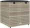 vidaXL - Kussenbox - Lichtgrijs - 50x50x50 - cm - Poly - Rattan