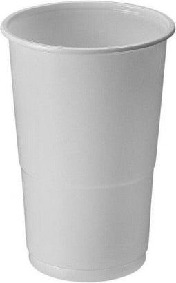 Set van herbruikbare glazen Algon Wit 250 ml 50 Stuks