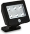 Briloner Kollig - LED Wandlamp - Oplaadbaar met bewegingssensor - Zwart - IP54 - 12 cm - 6500K