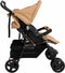 vidaXL - Tweelingkinderwagen - staal - taupe