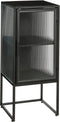 Mica Decorations Clifton Opbergkast met Deuren - L38 x B35 x H90 cm - Metaal - Zwart