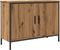 vidaXL - Wastafelkast - 80x30x60 - cm - bewerkt - hout - artisanaal - eikenkleurig