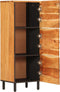 vidaXL - Hoge - kast - 40x33x110 - cm - massief - acaciahout