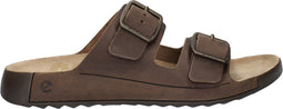 Ecco 2nd Cozmo - Heren Slipper - Klittenbandsluiting Nubuck - Bruin