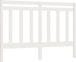 vidaXL - Hoofdbord - 156x4x100 - cm - massief - grenenhout - wit