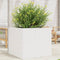 vidaXL - Plantenbak - 80x80x68,5 - cm - massief - grenenhout - wit