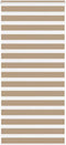 vidaXL - Zebra - Blind - 110x200 - cm - stofbreedte - 105,9 - cm - polyester - zandbruin