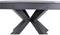 Davos Tafel - Eetkamertafel Sintered Stone blad - 158 x 74 cm - Donkergrijs aluminium frame
