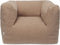 Jollein Kinderfauteuil Boucle - Zitzak - Comfortabele rugleuning en armleuningen - Biscuit