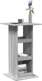 vidaXL - Bartafel - met - opbergruimte - 60x60x102 - cm - hout - grijs - sonoma - eiken