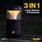 Aqiila Soundbird, 3-in-1 dimbare camping lantaarn, bluetooth speaker en Powerbank, 2x10W, 360° RGB LED lamp, 10000mAh, 1x USB-C, 1x USB-A, multifunctionele campinglamp, IPX5 waterdicht