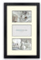 ZEP - Houten Multi fotolijst met passe-partout Regent 5 Zwart formaat 3x13x18 (27x49) - V33135