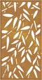 vidaXL - Wanddecoratie - tuin - bamboebladontwerp - 105x55 - cm - cortenstaal