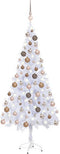 vidaXL - Kunstkerstboom - met - verlichting - en - kerstballen - 620 - takken - 180 - cm