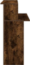 vidaXL - Receptiebalie - 100x50x103,5 - cm - bewerkt - hout - gerookt - eikenkleurig