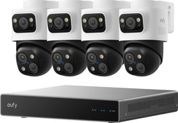 Eufy S4 Max - PoE NVR Beveiligingssysteem - 16 MP triple lens bullet-PTZ Cam 360° PTZ 8× auto zoom nachtzicht IP67