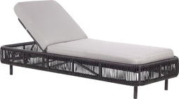 OSINI - Ligstoel - Grijs - Rotan