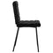 vidaXL - Eetkamerstoelen - 2 - st - fluweel - zwart