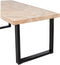 WOOOD Tablo Tafel Visgraat met U-Poot - Mango - 75x200x90