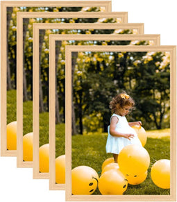 vidaXL - Fotolijsten - 5 - st - voor - wand - of - tafel - 70x90 - cm - lichteikenkleurig