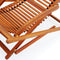 Ligbed Acaciahout 152x70x74 cm - Inklapbare Tuinligstoel - Ergonomisch met Hoofdkussen - Crème