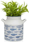 Vaas Versa Vissen Metaal 16 x 20 x 20 cm