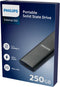 Philips Portable SSD - 250GB - USB 3.2 - Aluminium
