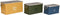 Kofferset Home ESPRIT Metaal Sparrenhout 68 x 36 x 33 cm (3 Stuks)