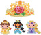Aquabeads 31901 Disney prinses tiara set- complete set 700 parels in 26 kleuren