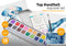 Aquarel verf set - 18 kleuren - 1 penseel | verven voor kinderen | knutselen