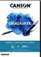 Aquarelblok Canson Graduate A4 250gr 20vel