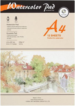 Aquarelblok conda a4 230 gr