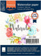 Aquarelpapier - Off White - A6 - 300 grams - Lichte Structuur - Texture - Florence - 100 vellen