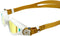 Aquasphere Kayenne Small - Zwembril - Volwassenen - Gold Titanium Mirrored Lens - Wit/Goud